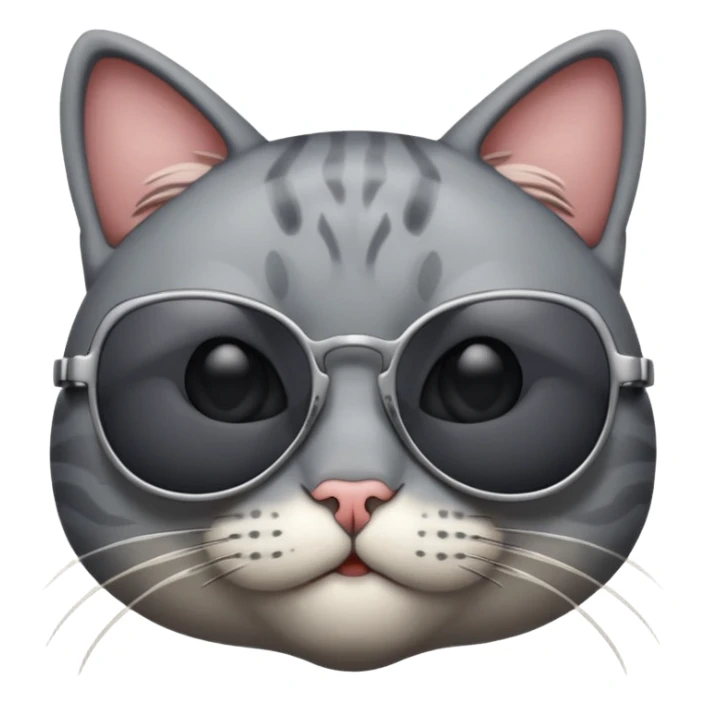 Cat wearing sunglasses new  sticker