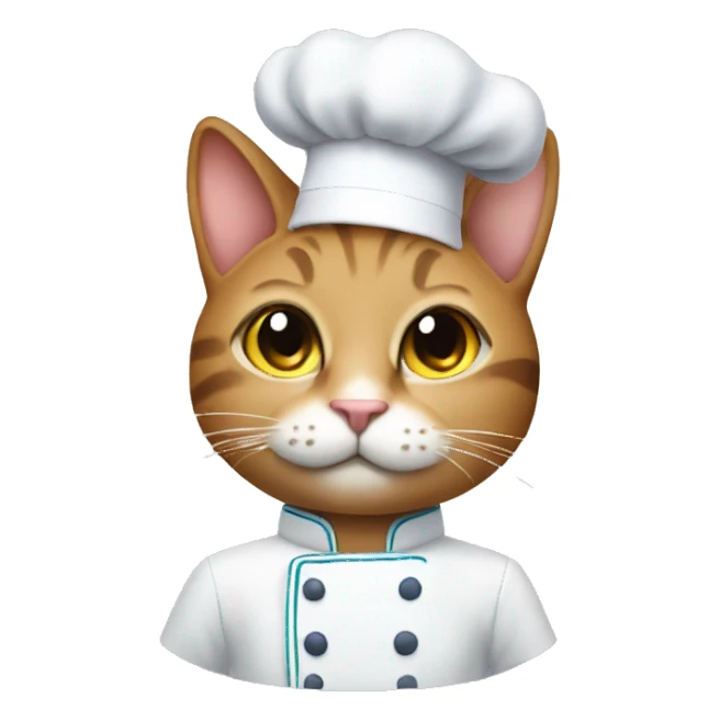 Imagine a cat as a chef  sticker