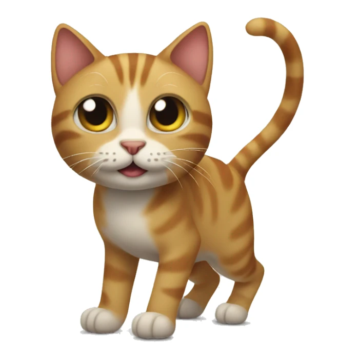 Cat with three legs sticker