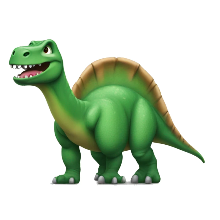 Dinosaur pooping  sticker