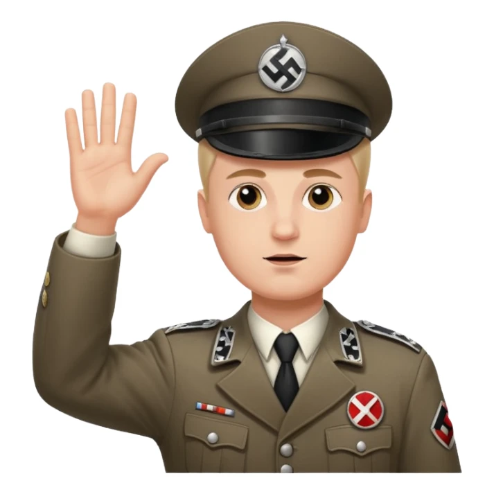 hitler salut nazis sticker