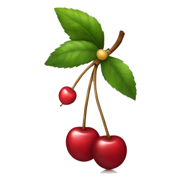 cherries with a bow on top sticker
