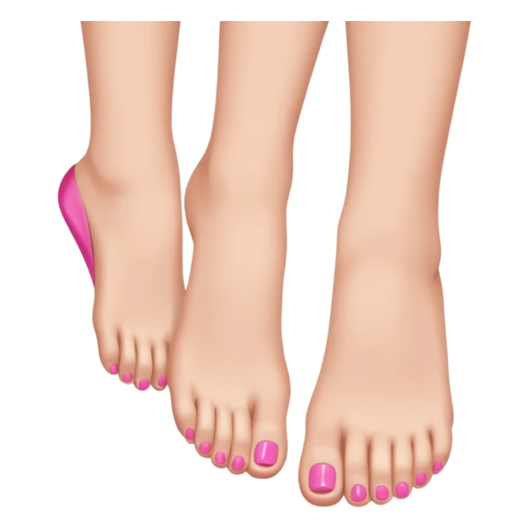 pedicure, feet being pampered sticker