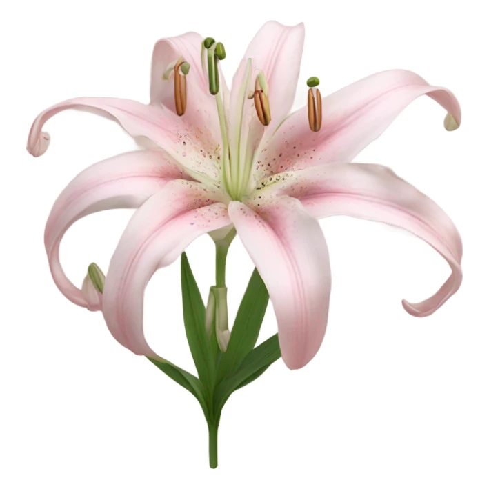 light pink lilium sticker