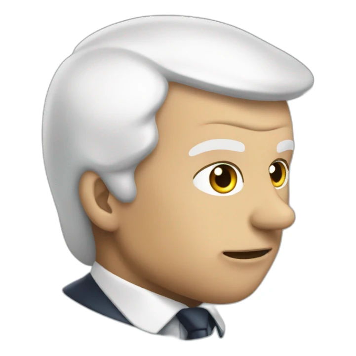 Macron qui a peur sticker