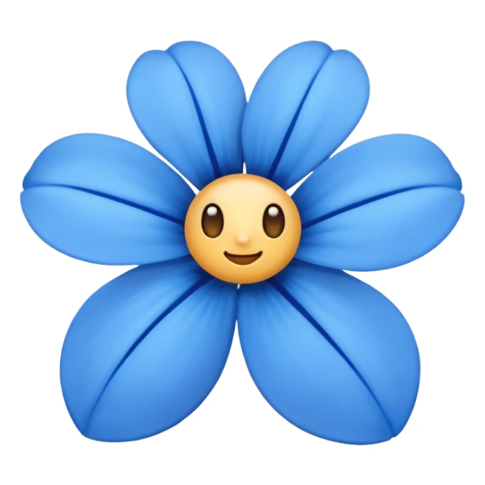 blue tiny flower sticker