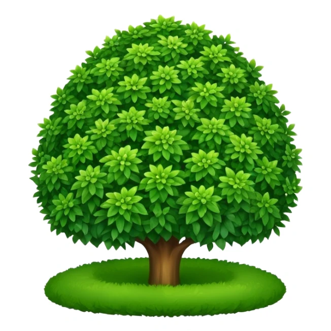 decorative garden bush sticker