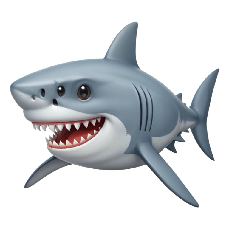 The shark is smiling sticker