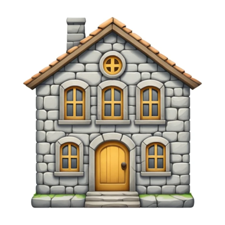 Stone house  sticker