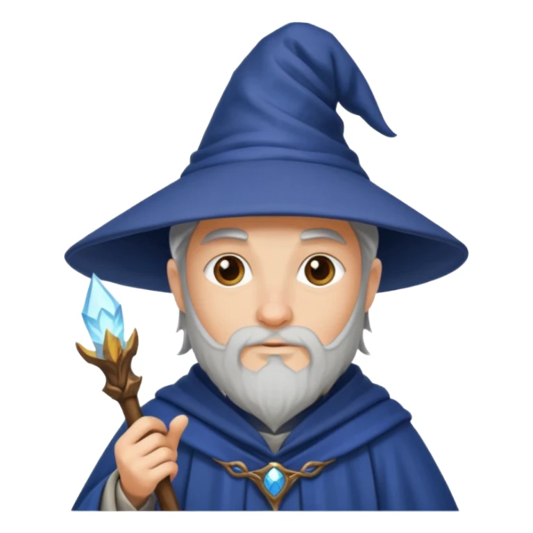 a wizard apprentice in medieval time sticker