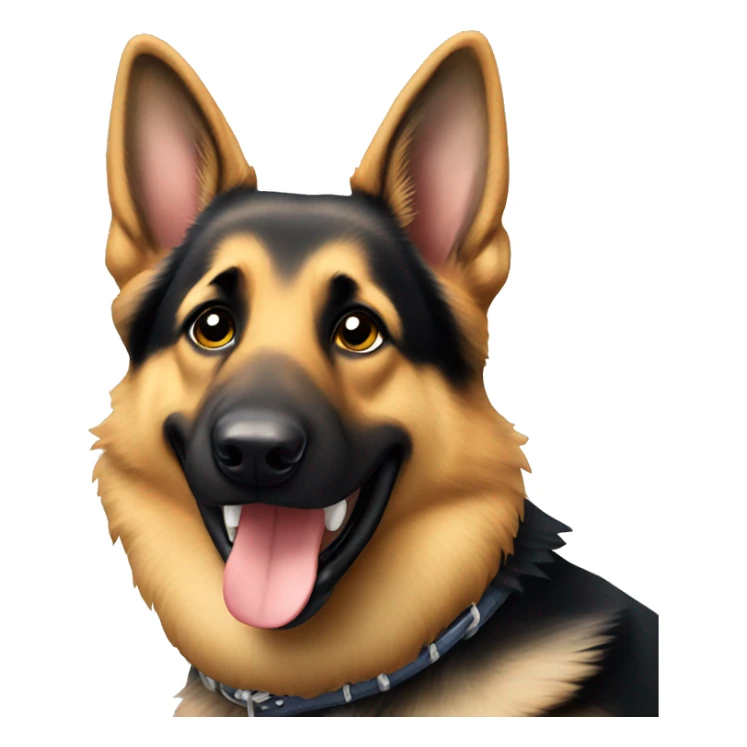german shepherd smiling sticker