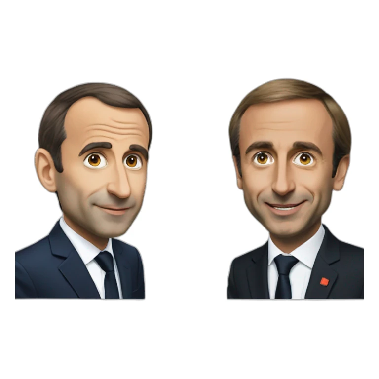 Macron with zemmour sticker