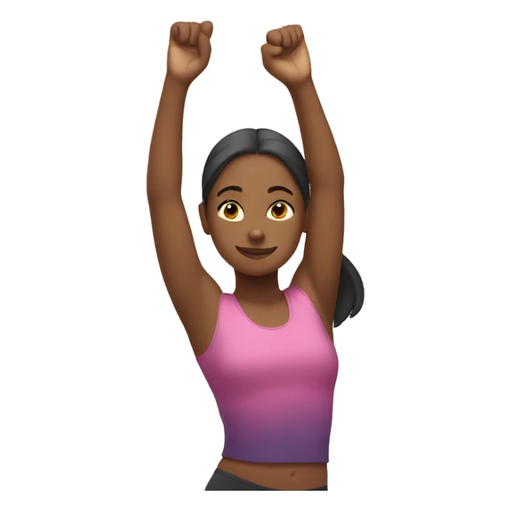 Girl stretching  sticker