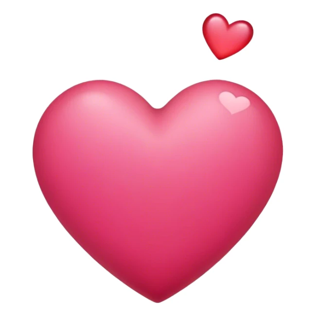 Reddish pink heart sticker