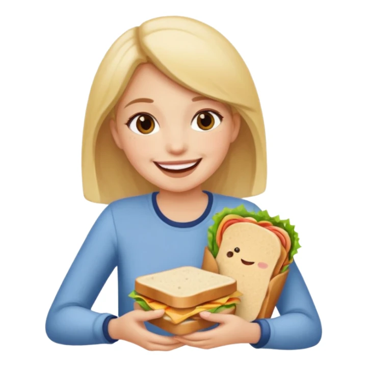 Girl eating out lap sticker