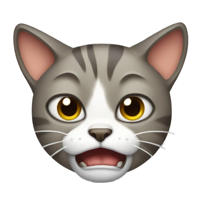Frustrated cat sticker