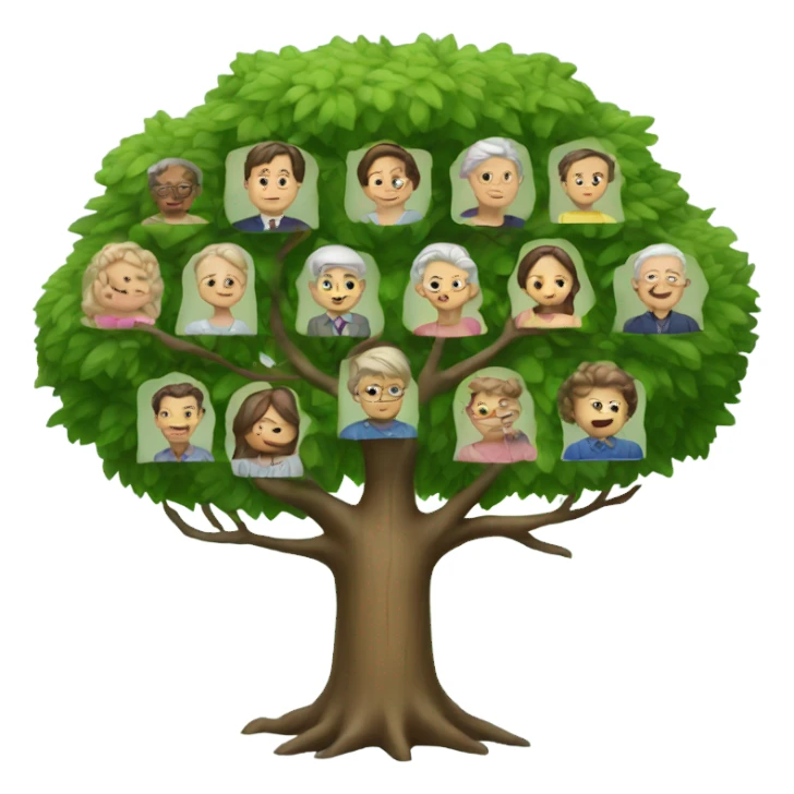 family tree sticker