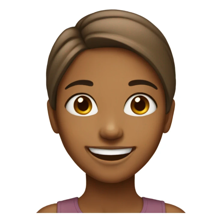 Light brown girl smiling by window sticker