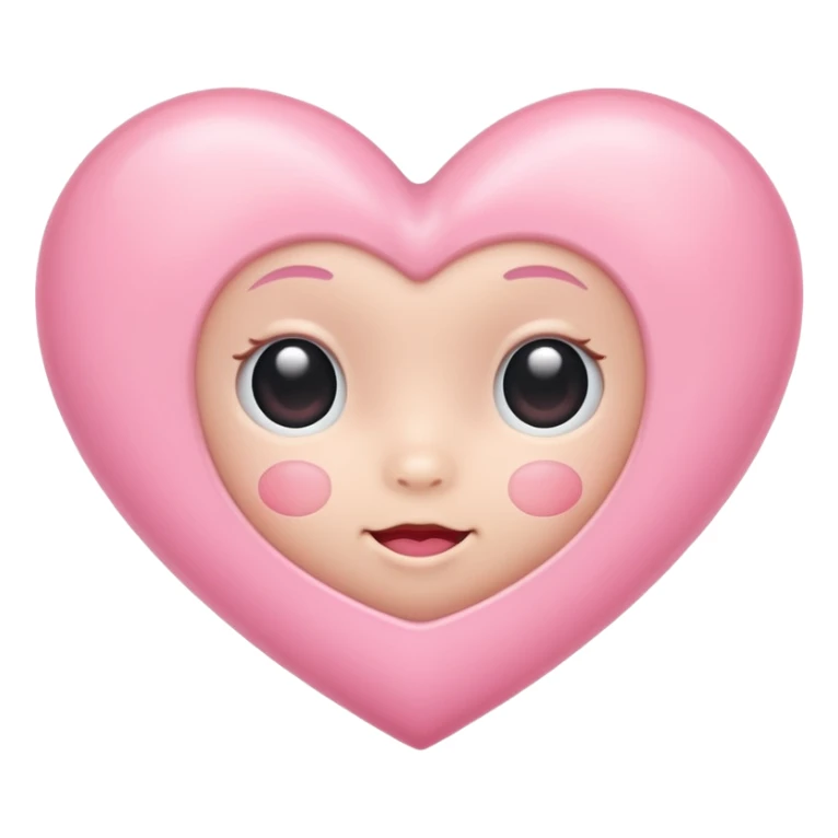 Baby pink heart sticker