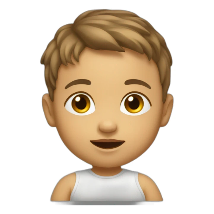 Baby oblique view sticker