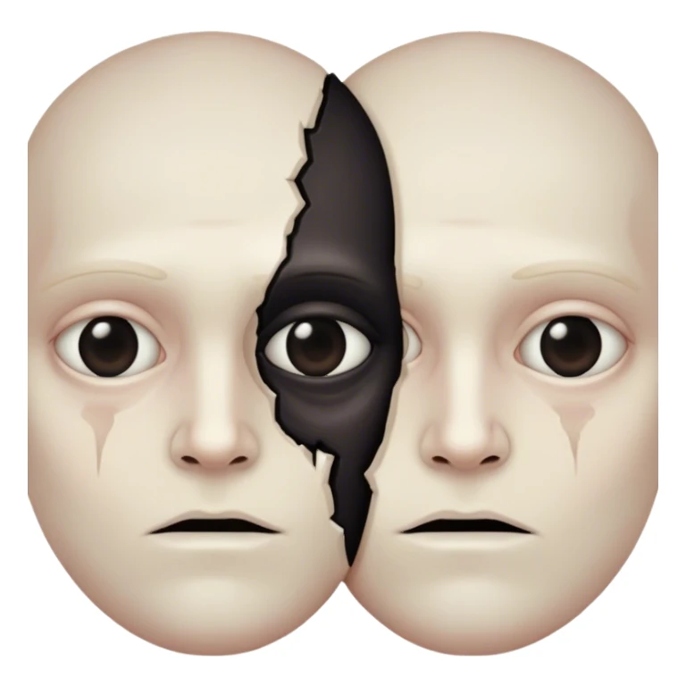 creepy two face  sticker