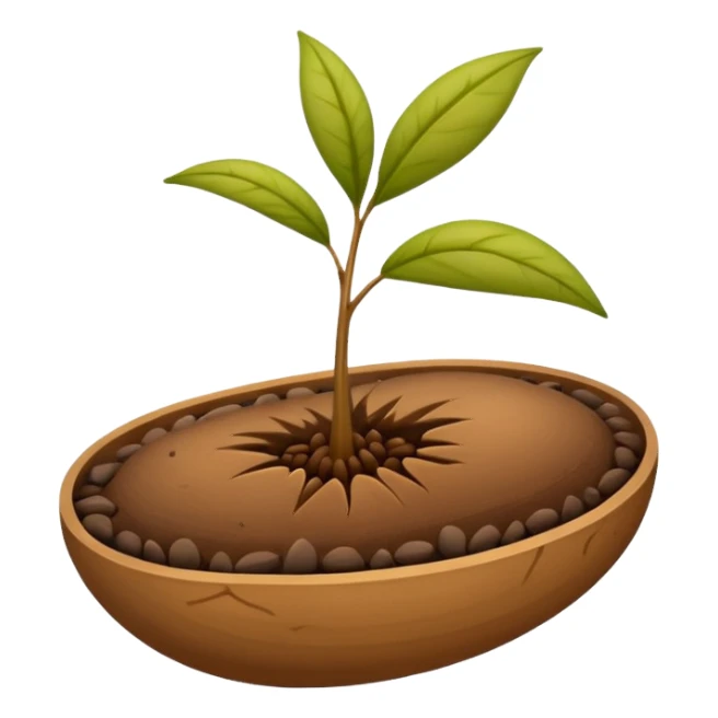 a single seed not in  the soil  sticker