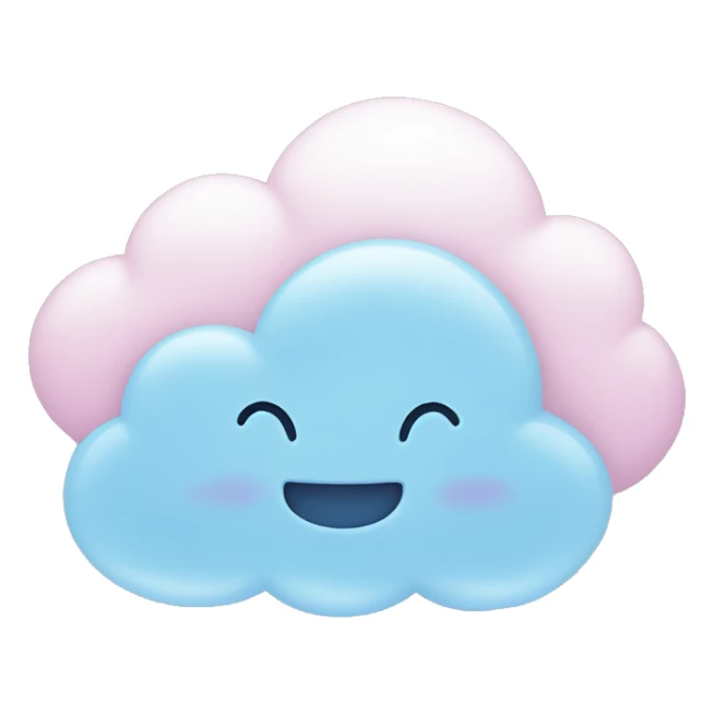 pastel blue cloud sticker