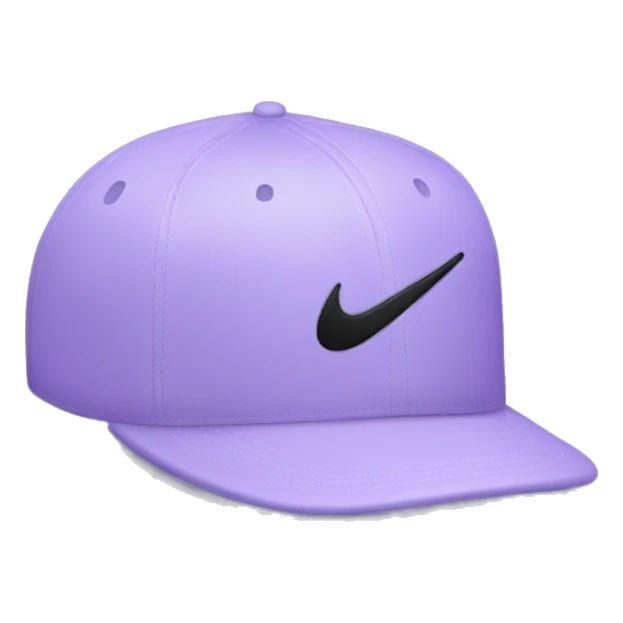 Light purple hat with Nike logo on the front  sticker