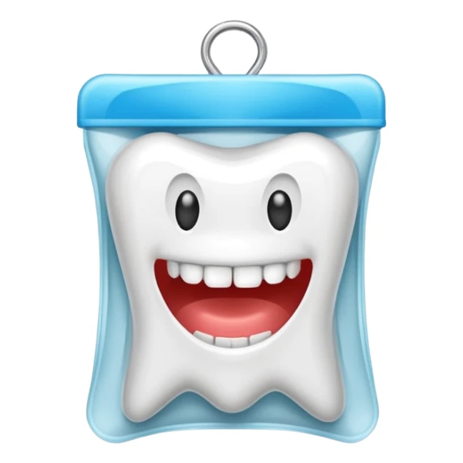 pack of dental floss thread  sticker