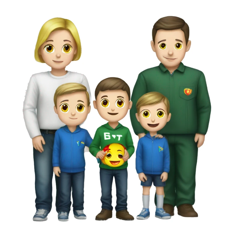 Zelensky with donetsk children sticker