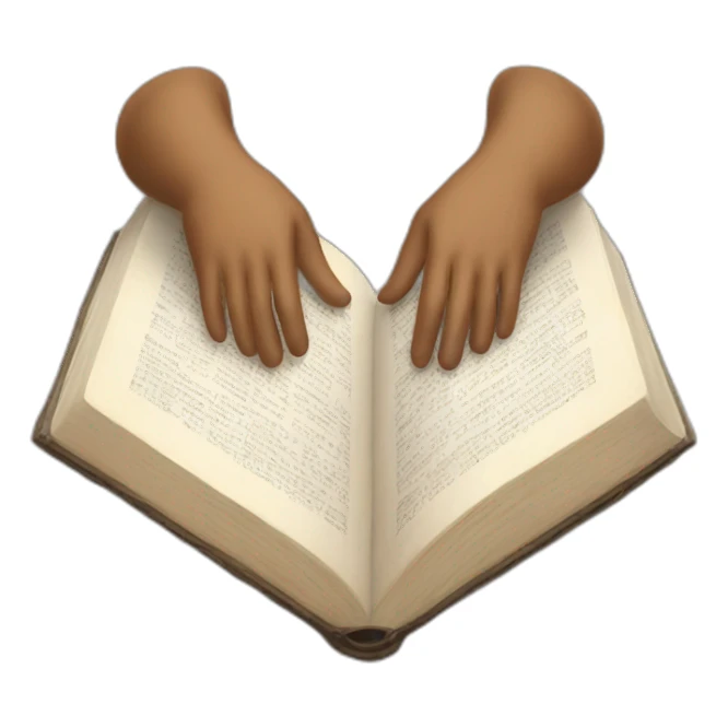 Giant Hands holding bible sticker