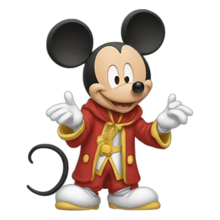 Mickey Mouse wiz Jerry mouse sticker