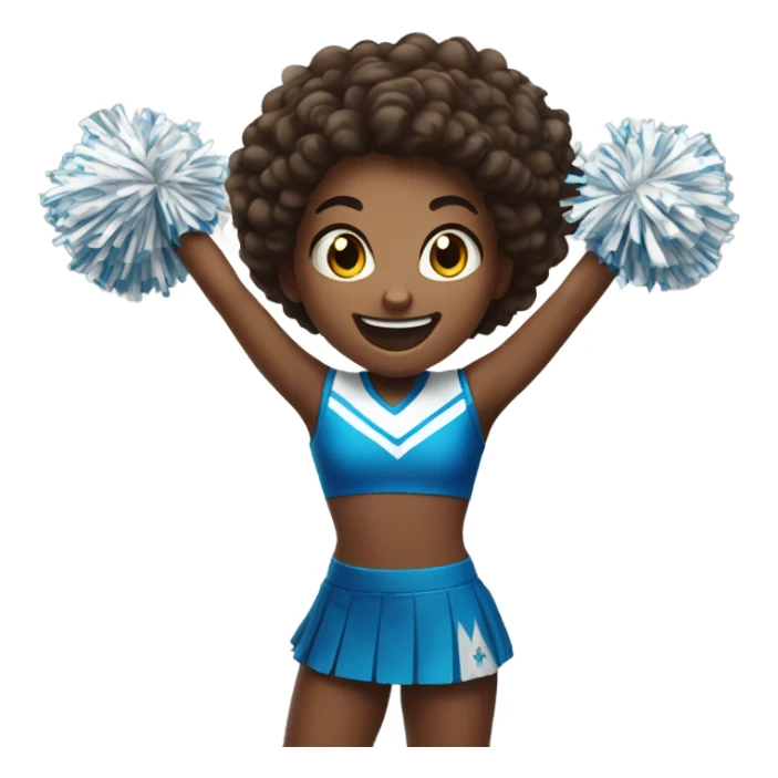 Girl cheerleader sticker