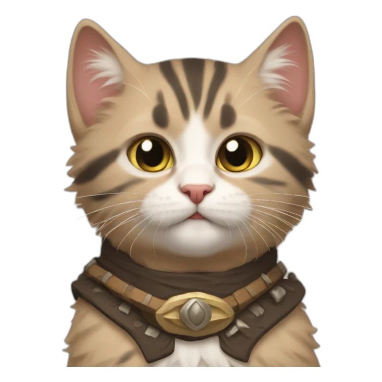 barbarian kitten sticker