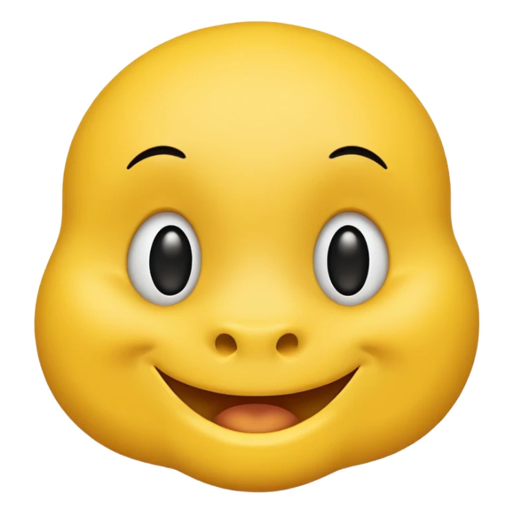 Smiley face (yellow) with mole on chin sticker