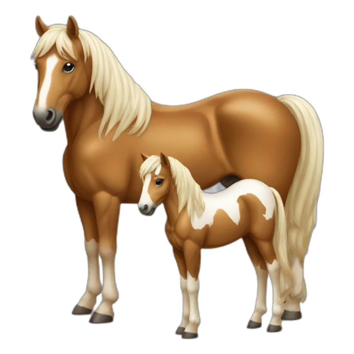 Cheval et son poulain sticker