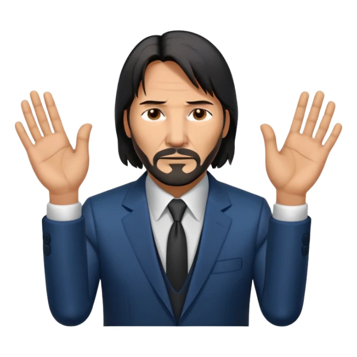 John wick zeigt 67 mit den Händen  sticker