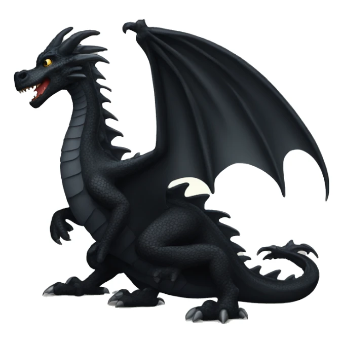 Big black dragon sticker