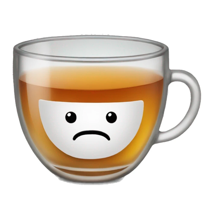 Tea in a Glass cup sticker