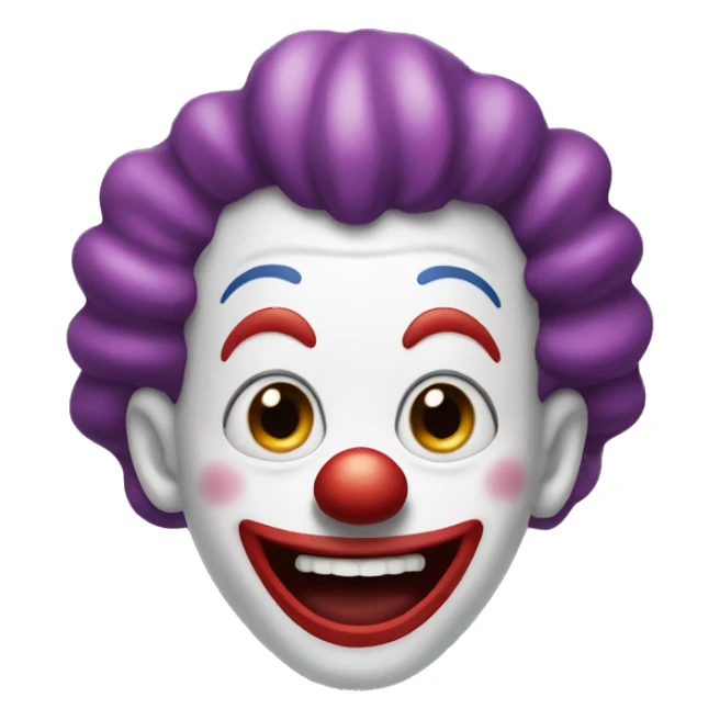 clown that is laughing  sticker