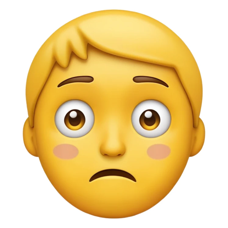 sad face emoji confused sticker