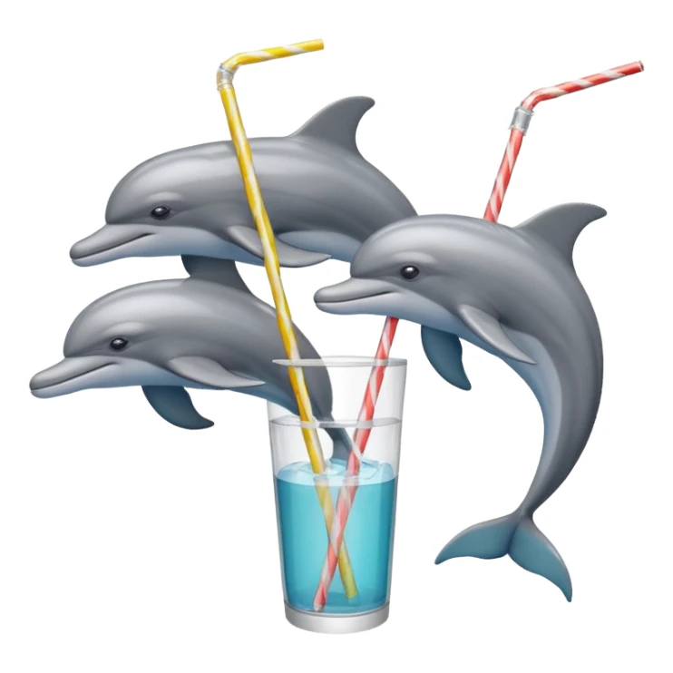 Dolphins deliver your drinks  sticker