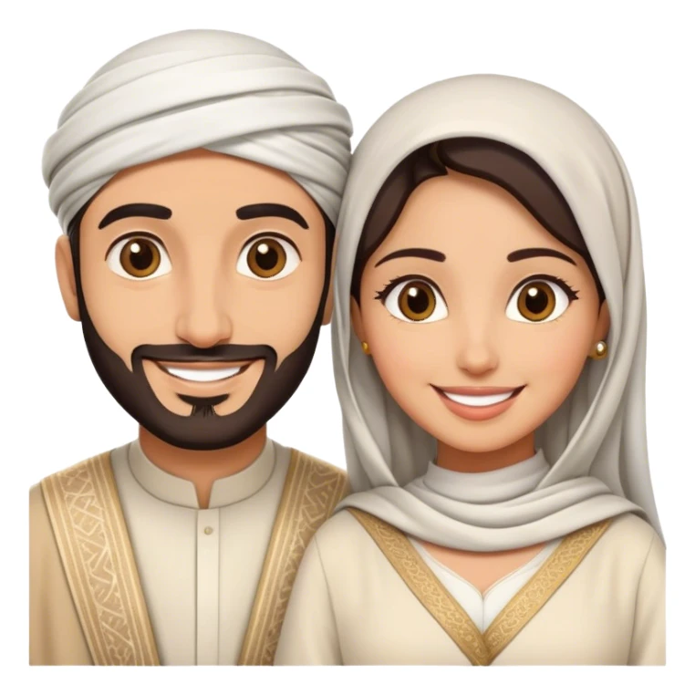 Arab Man and woman couple  sticker
