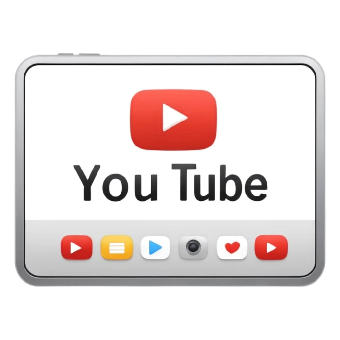 youtube interface in browser sticker