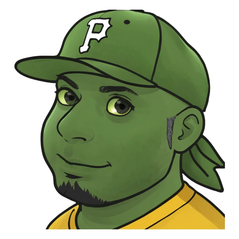 Trout Pittsburgh pirates sticker