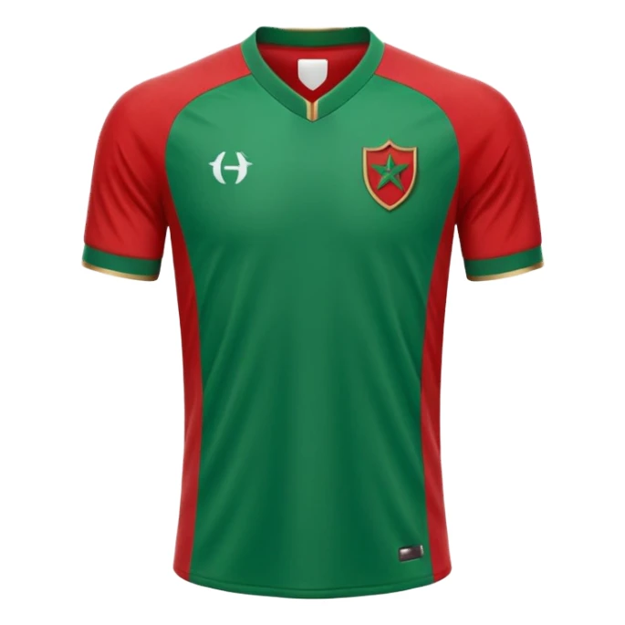 Maillot du Maroc foot sticker