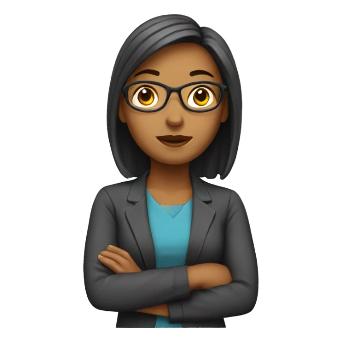 Female Teacher, thoughtful expressi sticker