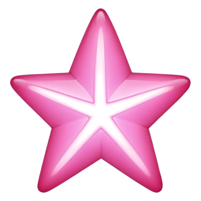 Pink star sticker