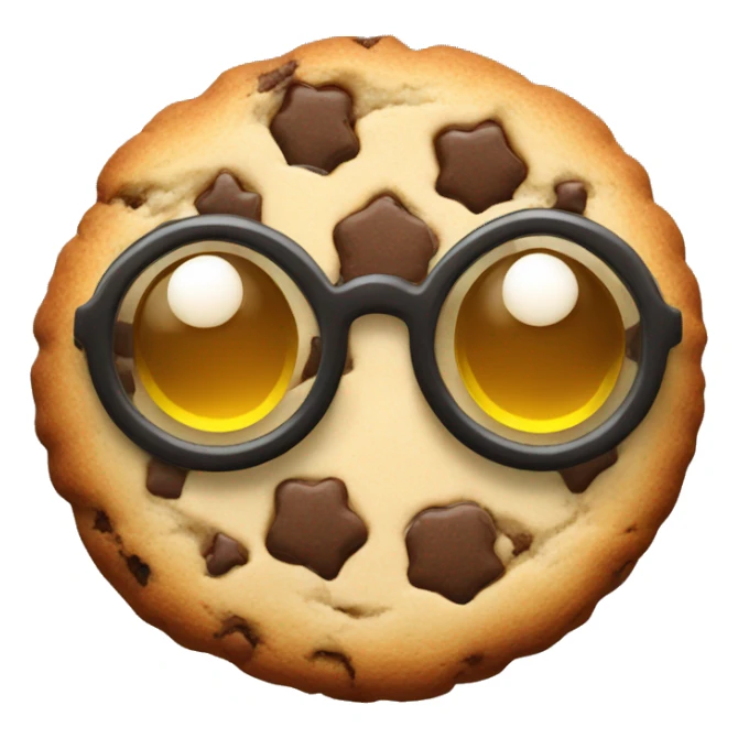 Cookie with glasees  sticker