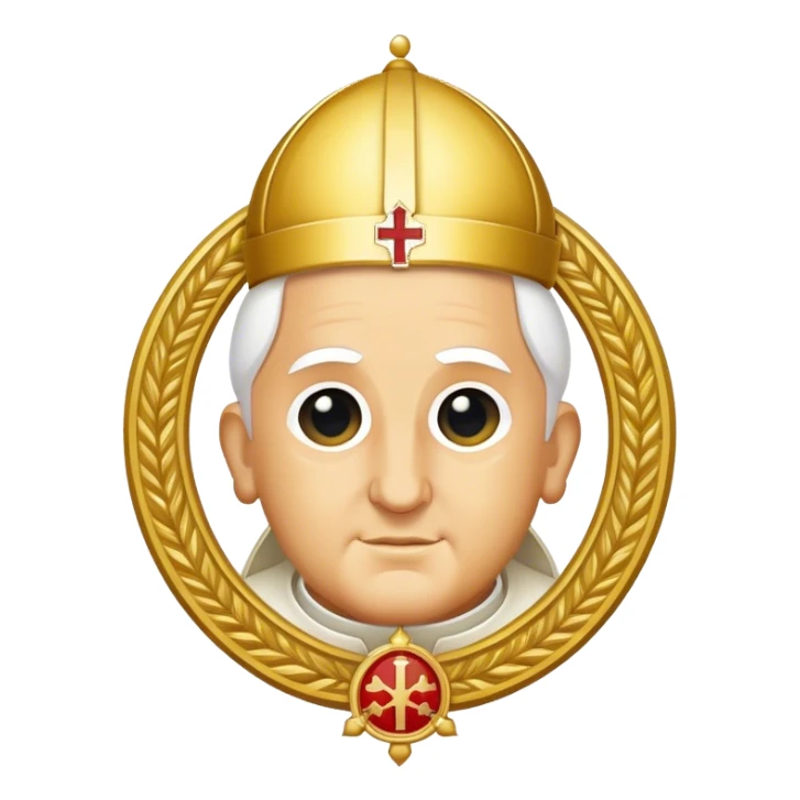 Pope's emblem sticker